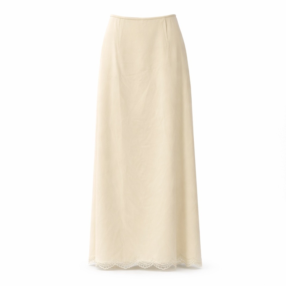 Jessica McClintock Bridal Skirt Ivory Satin Midi Long Size 6 USA Coquette Vtg